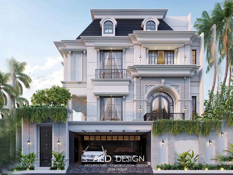 biệt thự 3 tầng bán cổ điển 13x16m