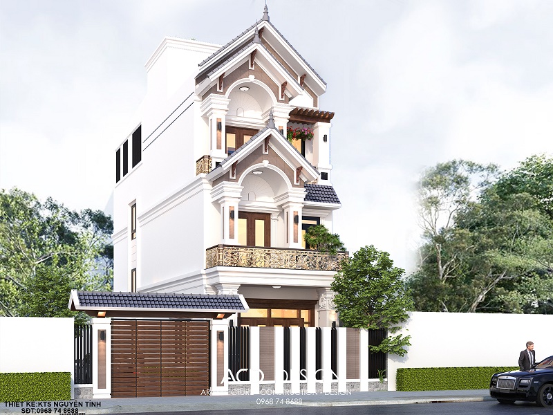 Thiết kế biệt thự phố 3 tầng 6x18m đẹp biệt thự phố 3 tầng 6x18m