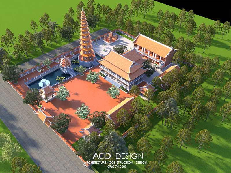 Bản thiết kế chùa đẹp
