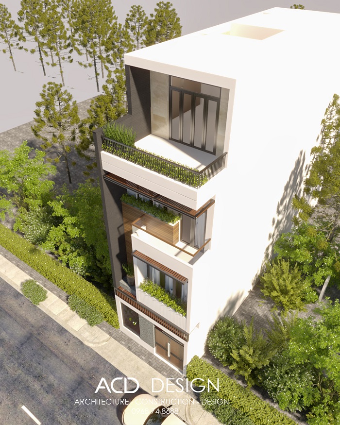 Mẫu nhà phố hiện đại 4x20m đẹp Mẫu nhà phố hiện đại 4x20m
