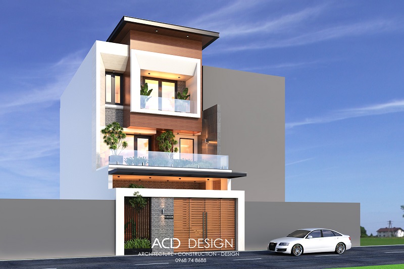 Thiết kế nhà phố 3 tầng mặt tiền 6m đẹp nhà phố 3 tầng mặt tiền 6m