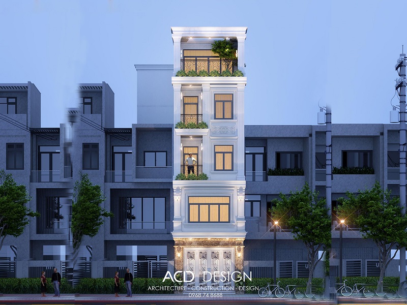 thiết kế nhà phố 4x16m