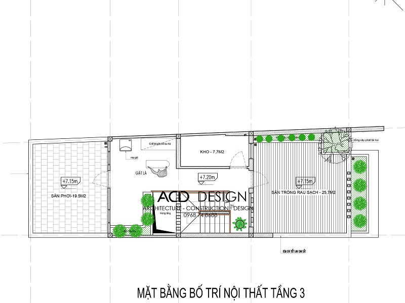 Bản vẽ của mẫu thiết kế nhà rộng 5m dài 15m thiết kế nhà rộng 5m dài 15m