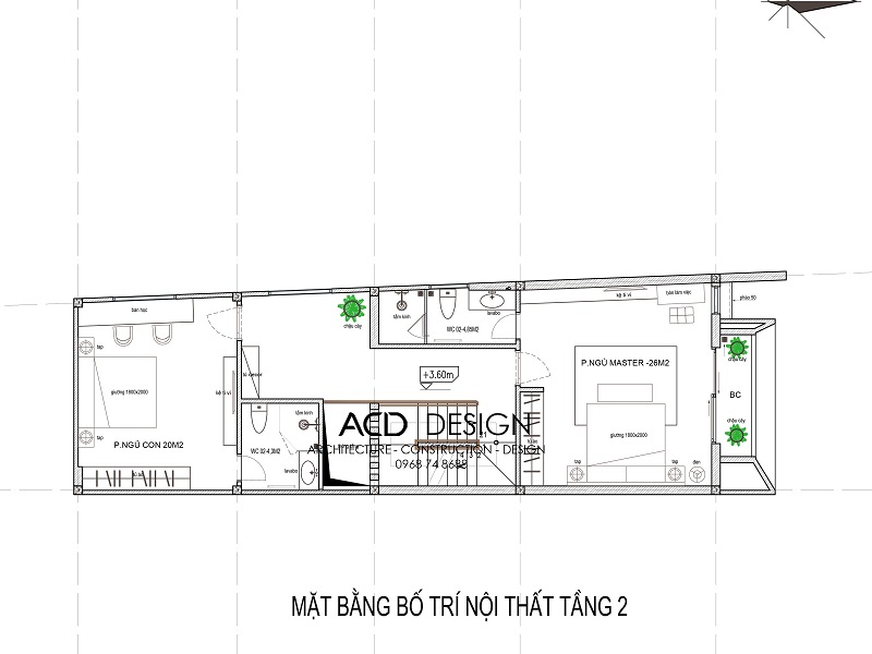 Bản vẽ của mẫu thiết kế nhà rộng 5m dài 15m thiết kế nhà rộng 5m dài 15m