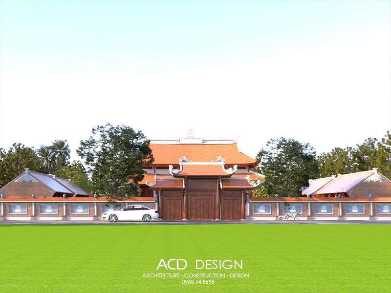 Mẫu thiết kế chùa 2 tầng đẹp thiết kế chùa 2 tầng