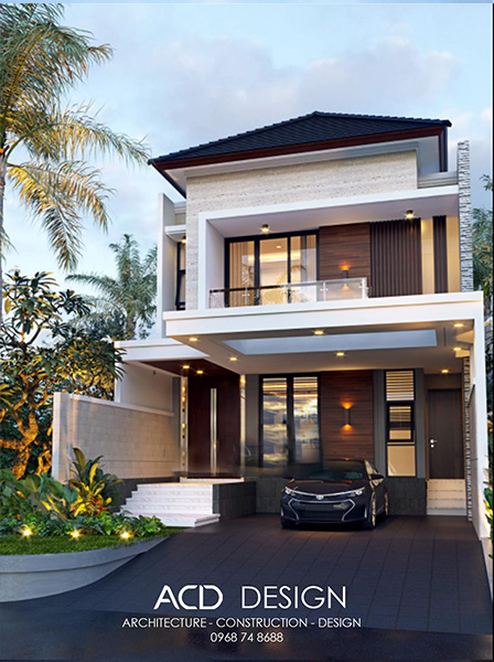 Mẫu thiết kế nhà phố 2 tầng Mẫu thiết kế nhà phố 2 tầng