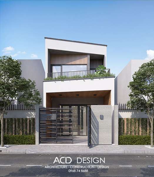 mẫu nhà phố 2 tầng 5x17