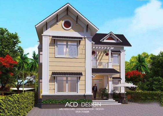 Mẫu nhà 2 tầng chữ L 100m2 mẫu nhà 2 tầng chữ L 100m2
