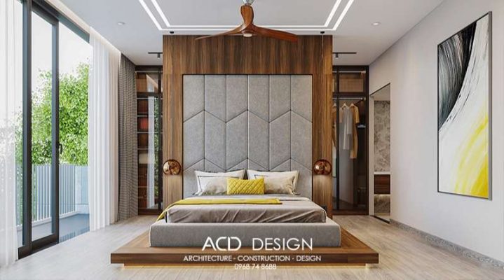 Mỗi phòng sẽ mang phong cách thiết kế riêng mẫu nhà 2 tầng chữ L 100m2