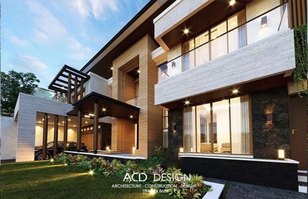 Mặt bằng được tận dụng hợp lý biệt thự 2 tầng 4 phòng ngủ