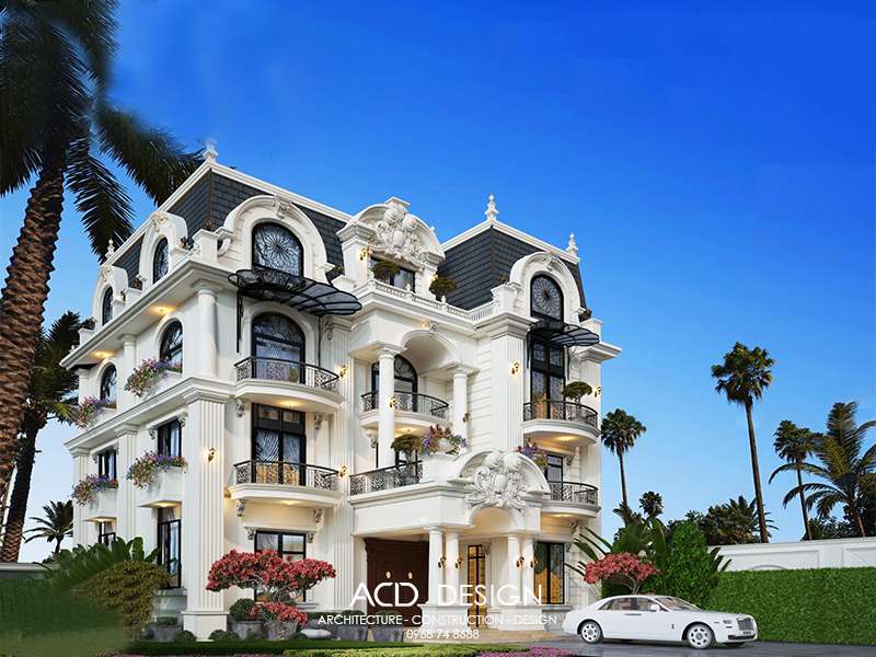 biệt thự kiểu Pháp 3 tầng