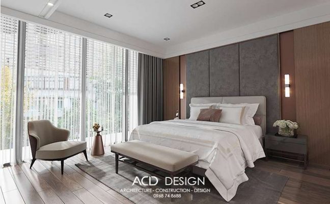 Phòng ngủ vô cùng hiện đại mẫu nhà 2 tầng 4 phòng ngủ dưới 1 tỷ