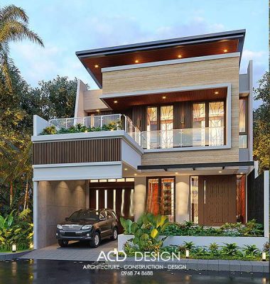 Căn nhà hiện đại và khang trang nhà phố mặt tiền 8m 2 tầng